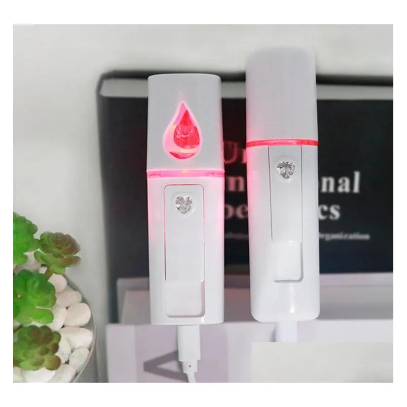 portable nano mist sprayer facial body steamer moisturizing skin care mini usb face spray beauty instruments with mirror