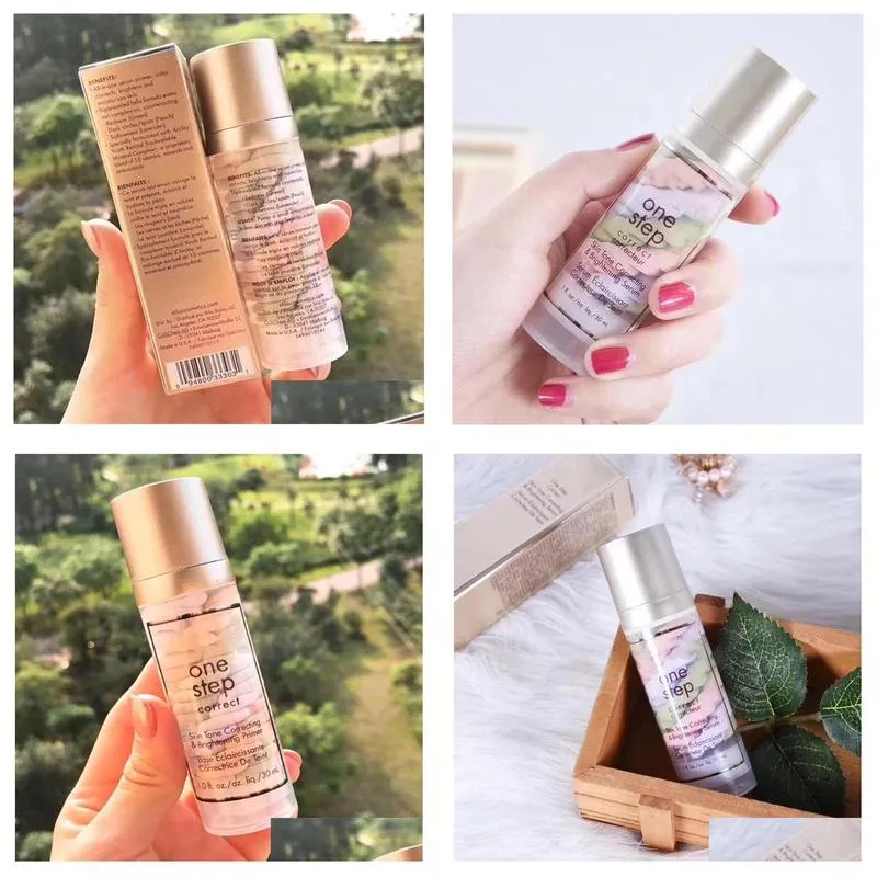 makeup base one step correct skin tone correcting brightening primer 30ml foundation makeup