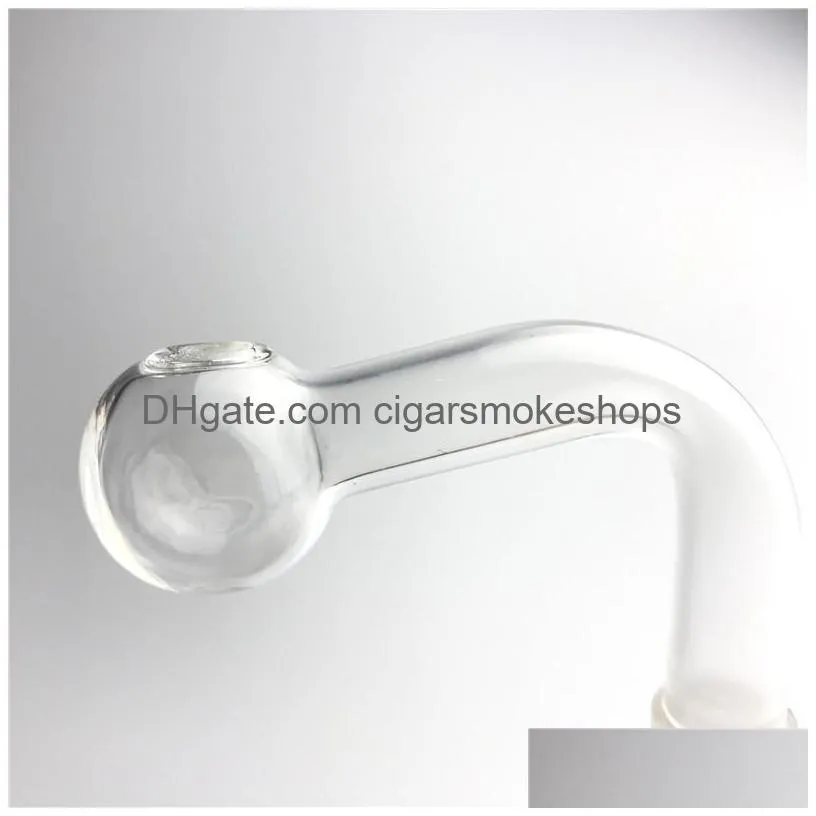 14mm 18mm glass oil burner pipe with thick pyrex hookah male female clear burners for bong water smoking pipes