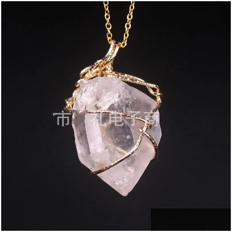 natural amethyst pendants for charms necklace women men sweater chain lemon quartz stone fluorit charms diy jewelry making 5 5jl k2b