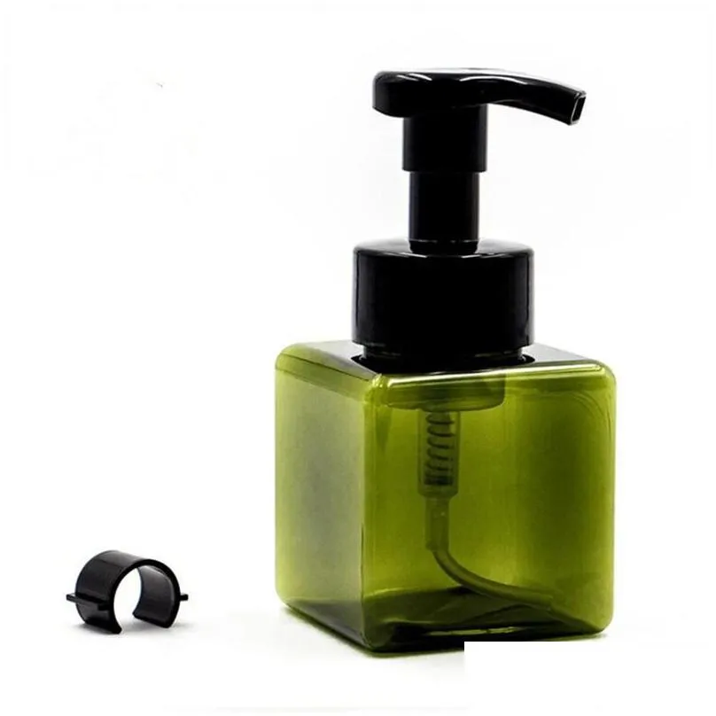 250ml/8.5oz foaming plastic pump bottle soap foam dispenser refillable portable empty foaming hand soap dispenser bottle