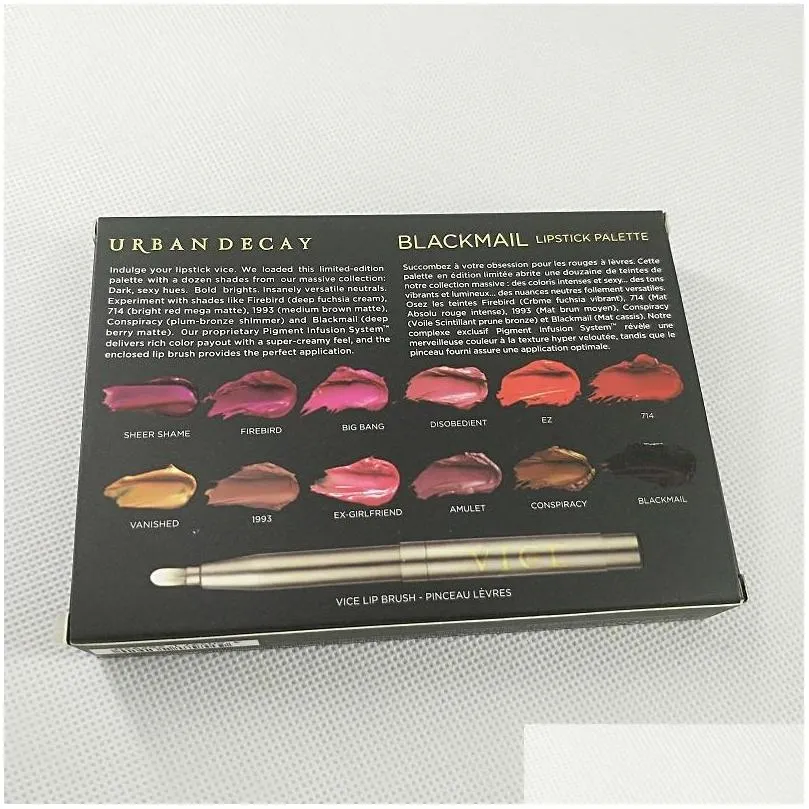 lipstick 12 colors lip gloss palette cream makeup long lasting cosmetics limited edition in stock
