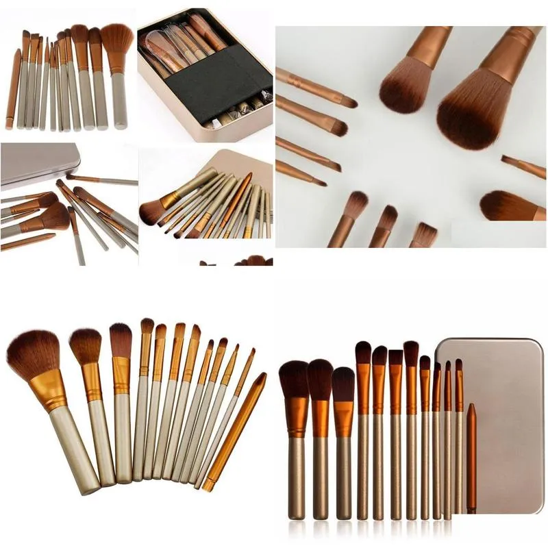 makeup brushes nk3 face and eyes brushes kit 12 pieces professional makeup brush set kit with iron box cosmetics brush eye shadow