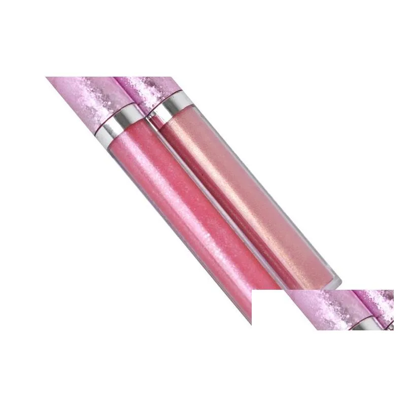 new wholesale handaiyan diamond shining ryukin pearlyluster long lasting lipsticks 6 colors shimmer lip cosmetics lip stick