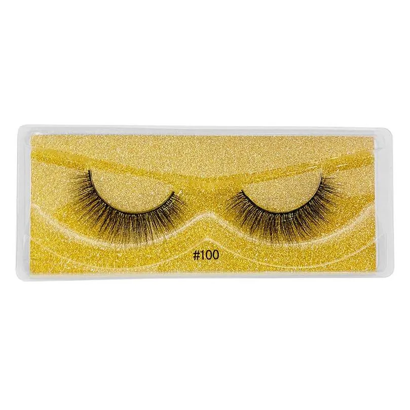 3d mink eyelashes wholesale natural false eyelashes 3d mink lashes soft make up extension makeup fake eye lashes 3d series 100109