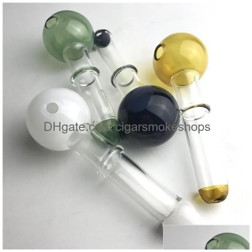 thick pyrex xxl large glass oil burner pipe with 40mm colorful bowls filter tips 4.8 inch mini cheap hand pipes