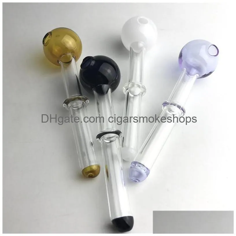 xl big bowls glass oil burner pipe 4.8 inch thick pyrex colorful oil burner glass smoking hand pipes