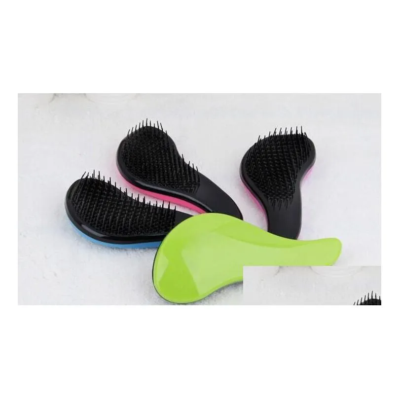 new fashion magic detangling handle  shower hair brush comb salon styling tamer tool multicolors with retail pack 10pcs