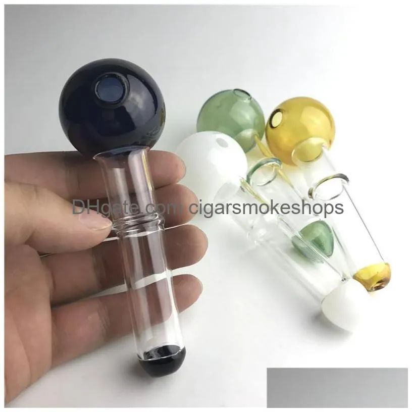 thick pyrex xxl large glass oil burner pipe with 40mm colorful bowls filter tips 4.8 inch mini cheap hand pipes