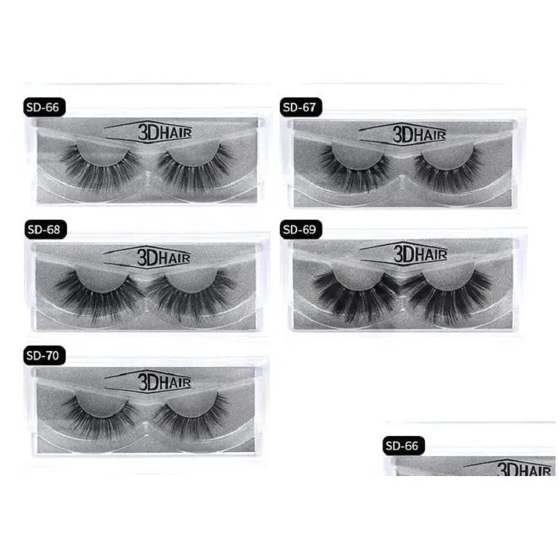 mink eyelashes 11 styles 1pair lot real siberian 3d full strip false eyelash long individual mink lashes extension