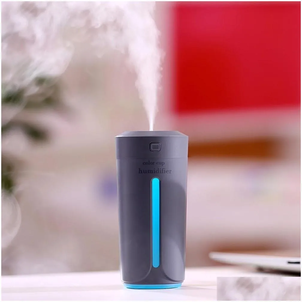 mini ultrasonic air humidifier aroma oil diffuser aromatherapy mist maker 4 color portable usb humidifiers for home car