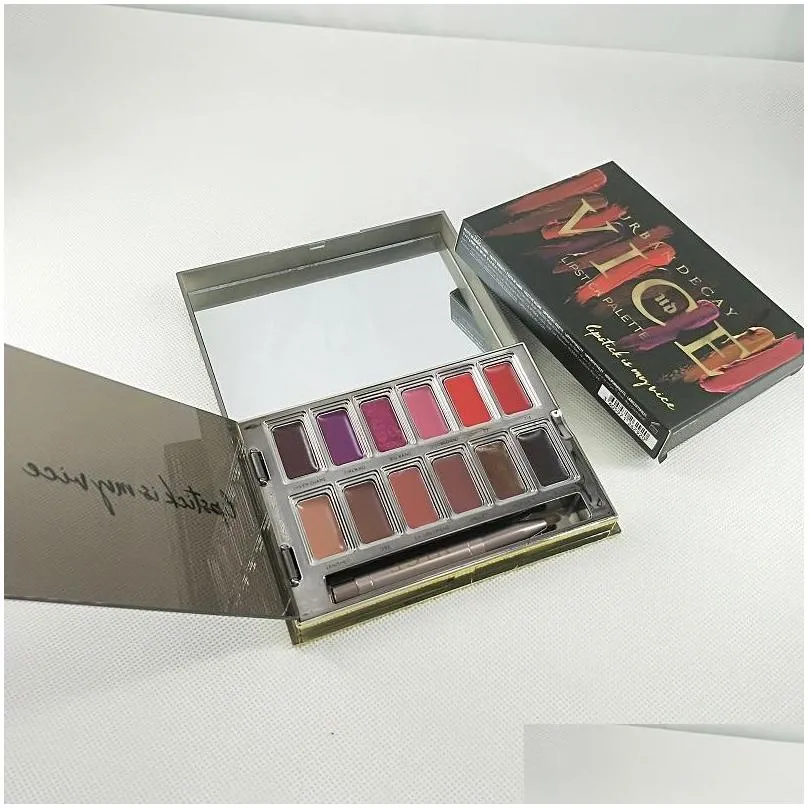 lipstick 12 colors lip gloss palette cream makeup long lasting cosmetics limited edition in stock