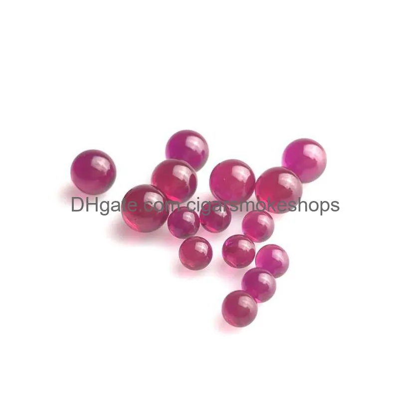 new 6mm 4mm ruby ball terp pearl color changed red black colorful spinning ruby terp top pearls for quartz banger smoking water pipes