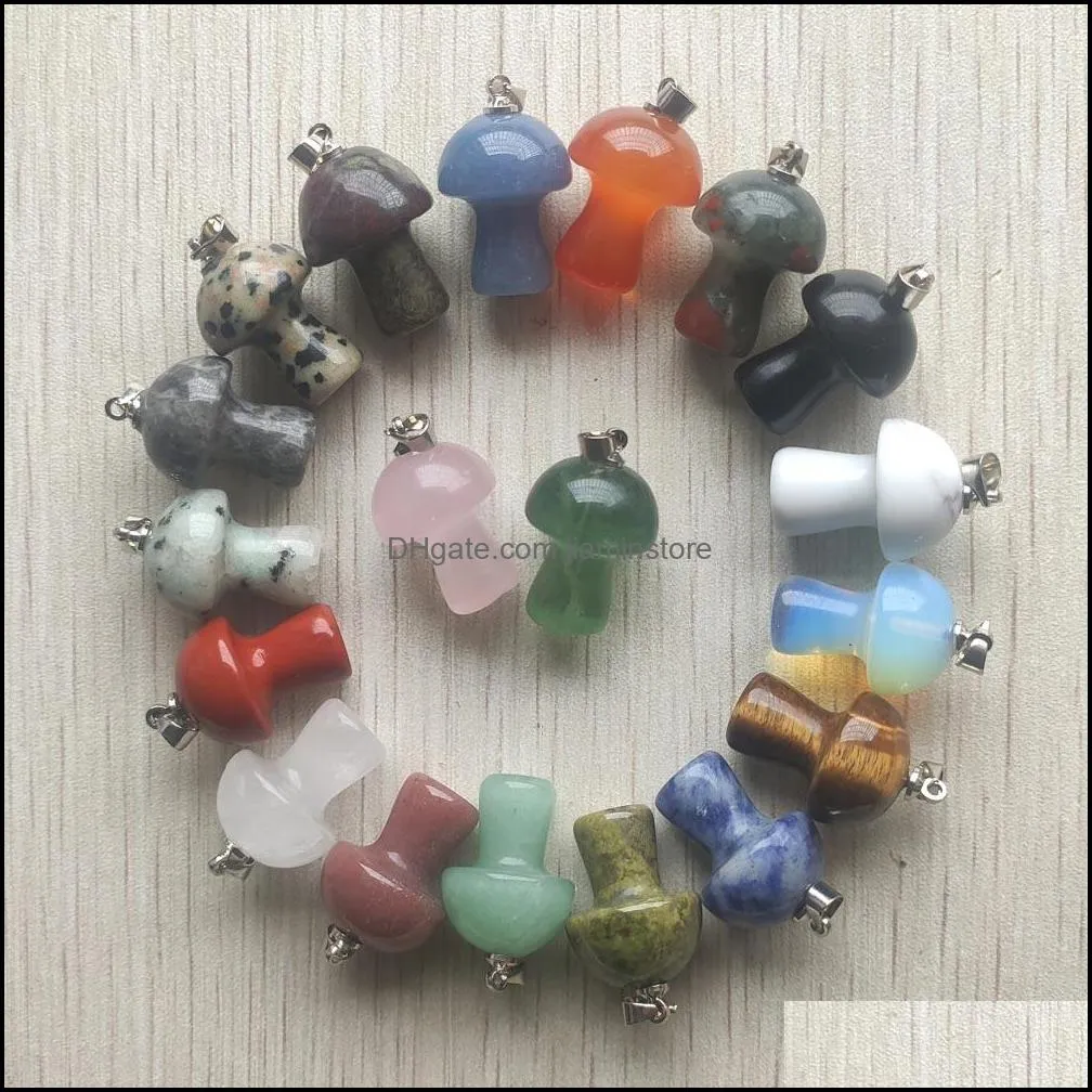 assorted natural stone heart star moon waterdrop shape charms point chakra agate stone pendants for necklace earrrings jewelry making