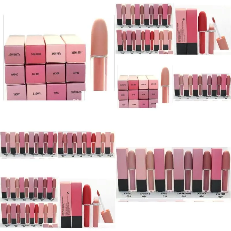 matte liquid rouge lip gloss /lipstick 4.5g good quality lowest twelve different colors