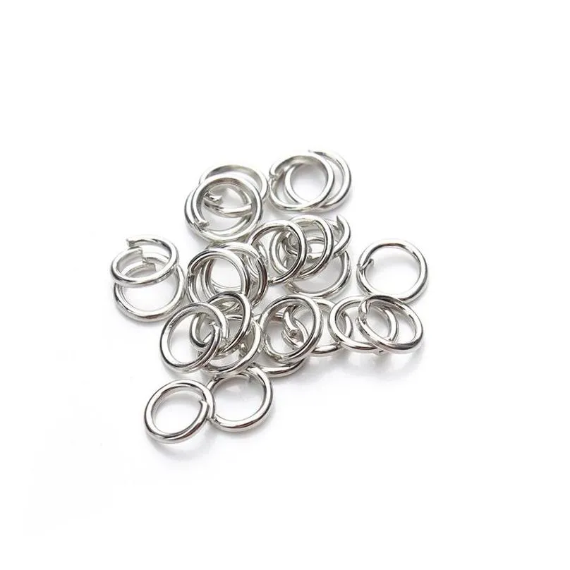 jln 500pcs copper 4mm/5mm open jump rings split rings gold/black/silver/bronze plated color connectors for jewelry dyi making 38 w2