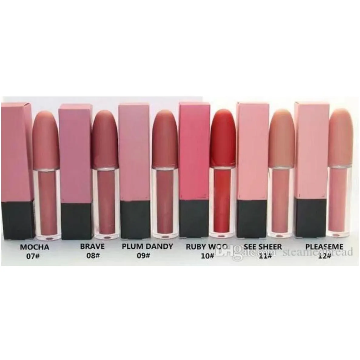 36pcs matte liquid rouge lip gloss /lipstick 4.5g twelve different colors