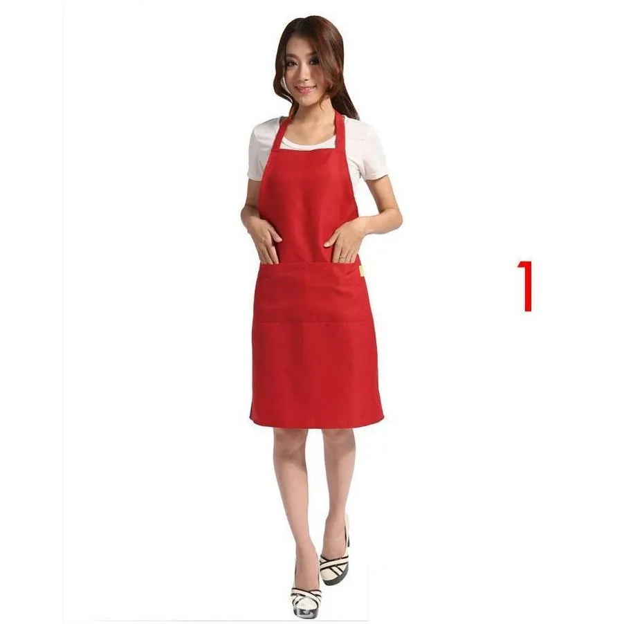 plain apron aprons with front pocket bib kitchen cooking craft chef baking art adult teenage college clothing