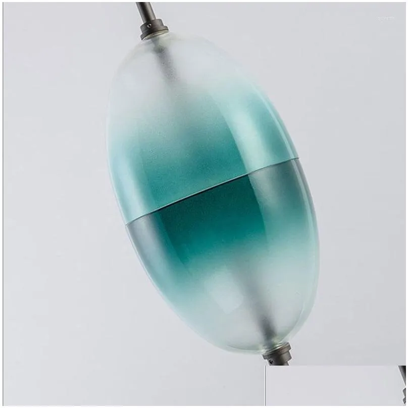 pendant lamps art deco huse gradient glass light modern color bottle drop for el bar cafe