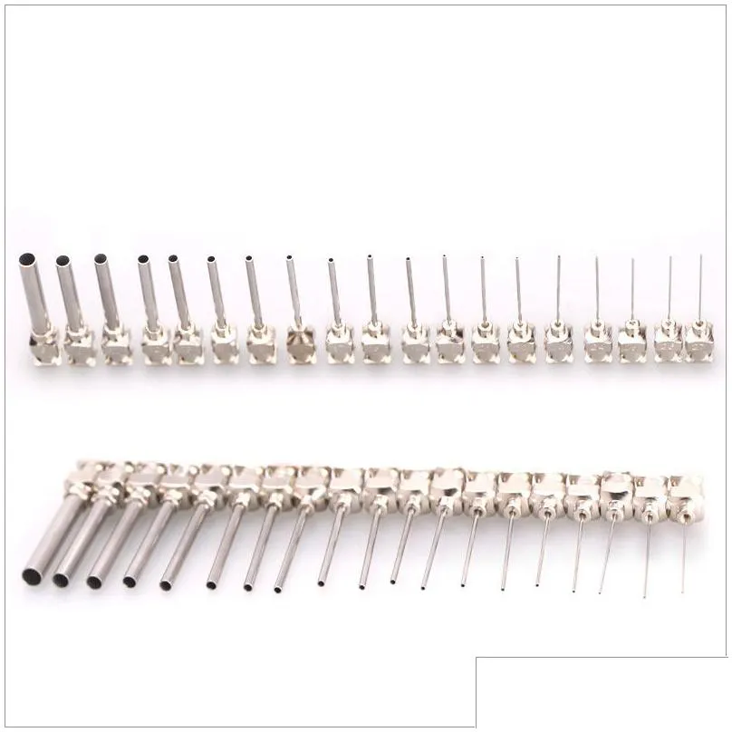 12pcs glue gun blunt needle 1inch stainless steel dispensing needle 8g30g total length 37mm