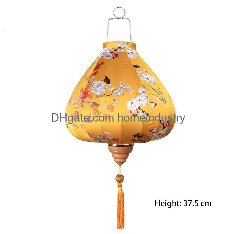 other event party supplies retro chinese lantern traditional japanese vietnam silk lantern balcony outdoor party spring festival year hanging lanterns