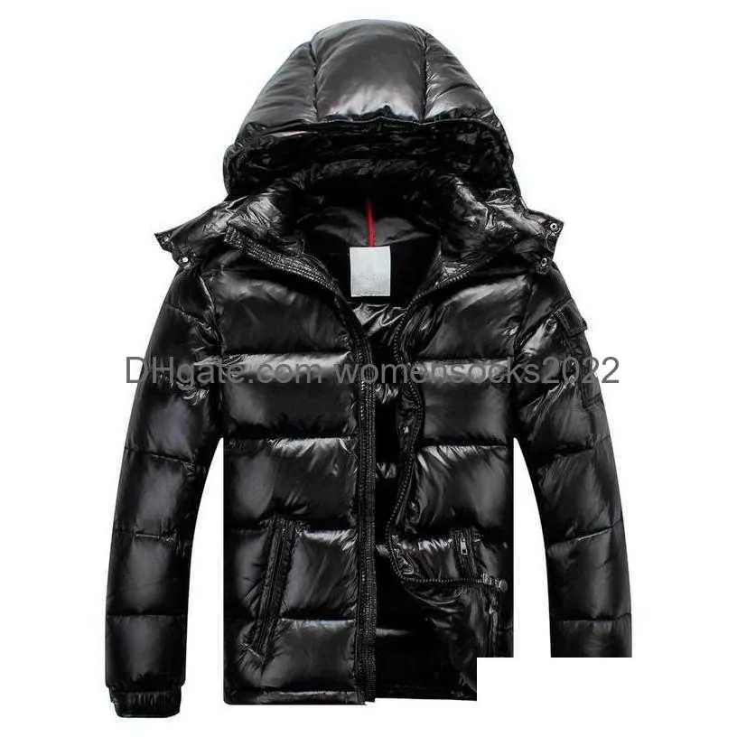 designer luxury monclair classic winter men jackets women down fashion hip hop cap pattern print coats outdoor warm casual coat