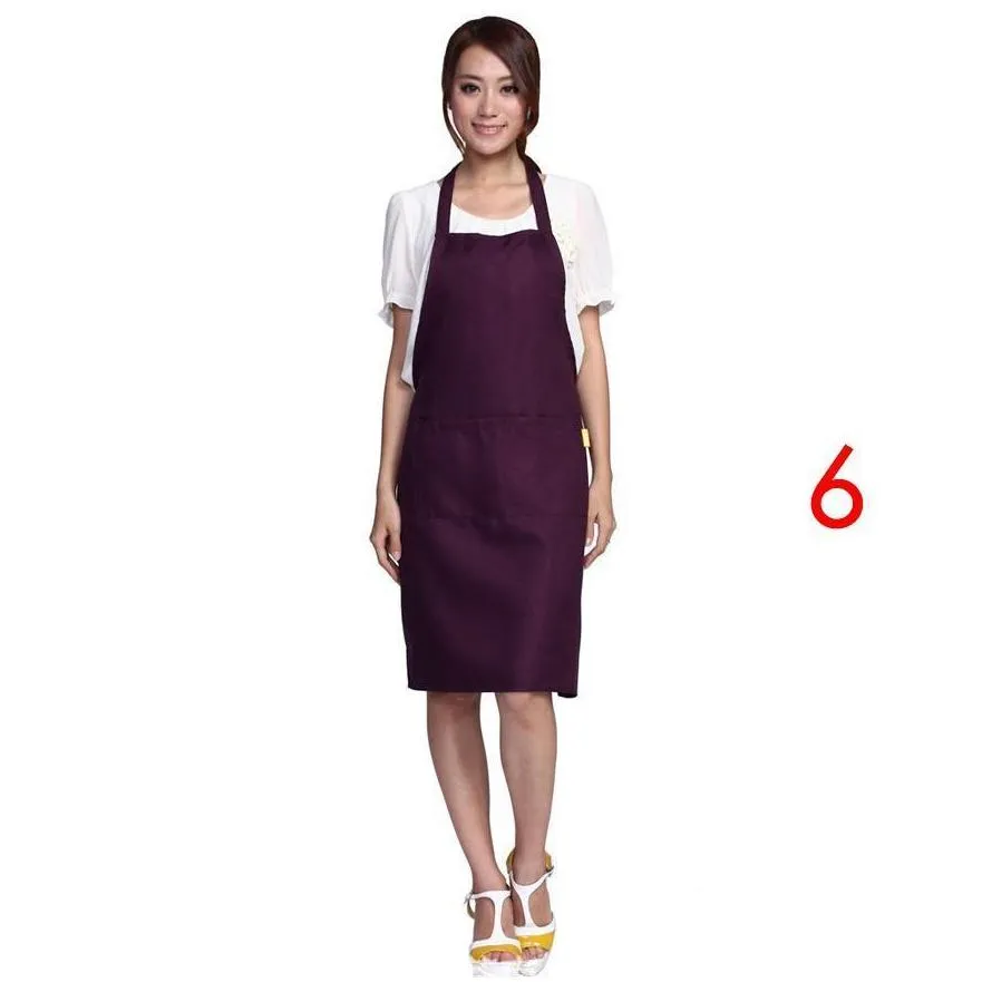 plain apron aprons with front pocket bib kitchen cooking craft chef baking art adult teenage college clothing