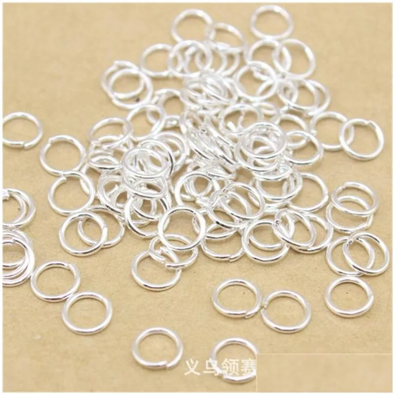 jln 500pcs copper 4mm/5mm open jump rings split rings gold/black/silver/bronze plated color connectors for jewelry dyi making 38 w2