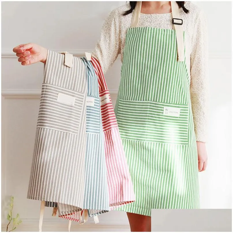 cotton apron adjustable adult antifouling apron restaurant waiter waitress working apron dustproof steel cotton coverall apron