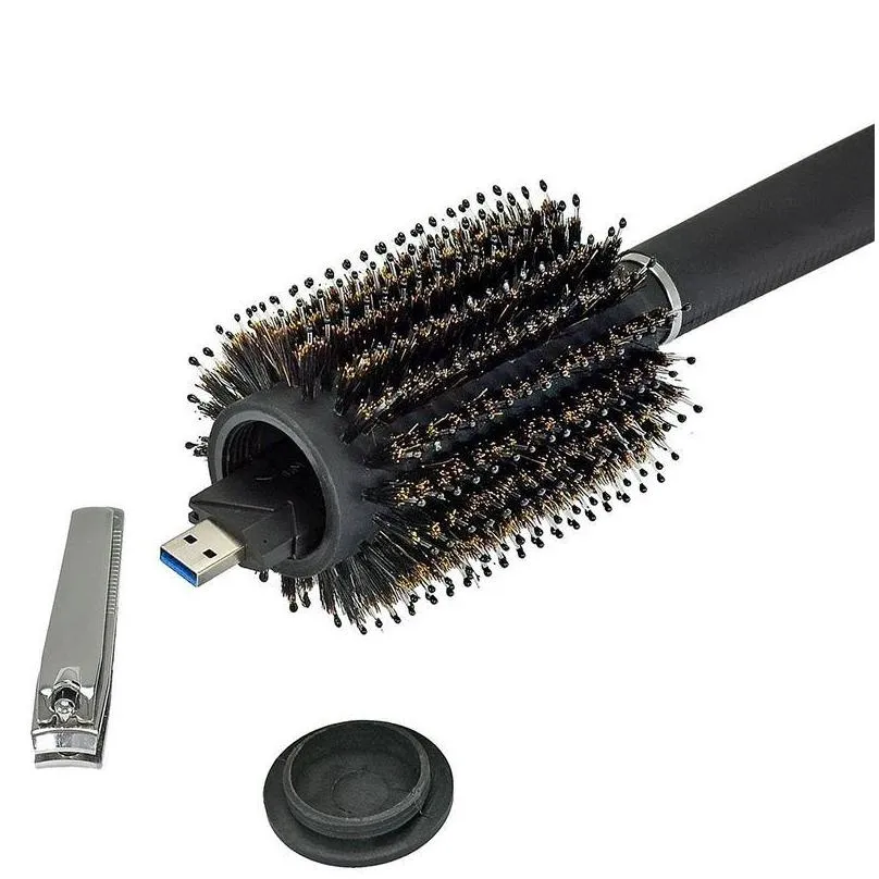 concealed portable storage box comb plastic roll comb storage comb