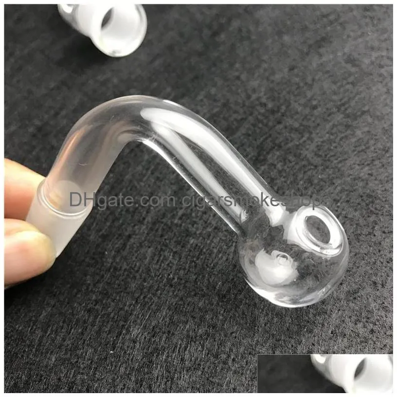 14mm 18mm glass oil burner pipe with thick pyrex hookah male female clear burners for bong water smoking pipes