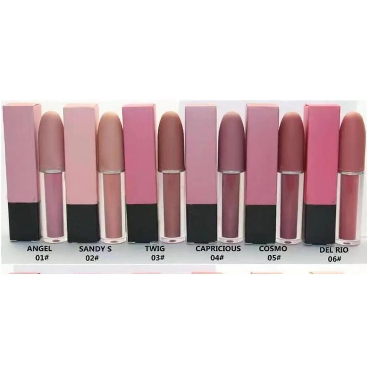 36pcs matte liquid rouge lip gloss /lipstick 4.5g twelve different colors