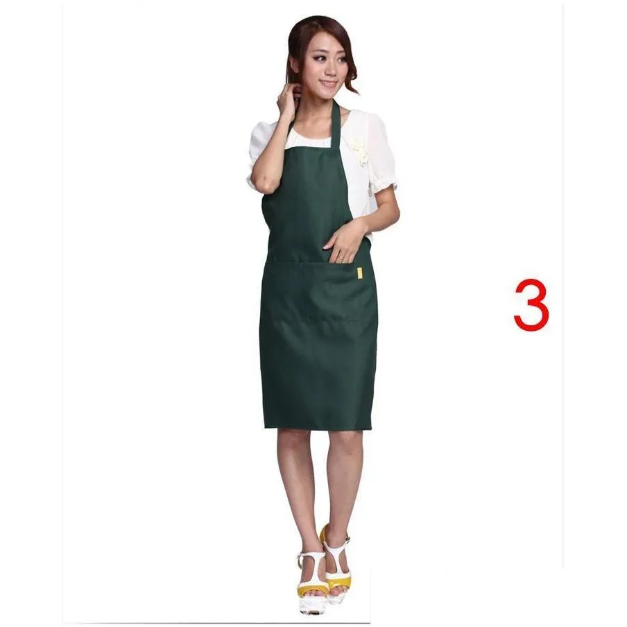 plain apron aprons with front pocket bib kitchen cooking craft chef baking art adult teenage college clothing