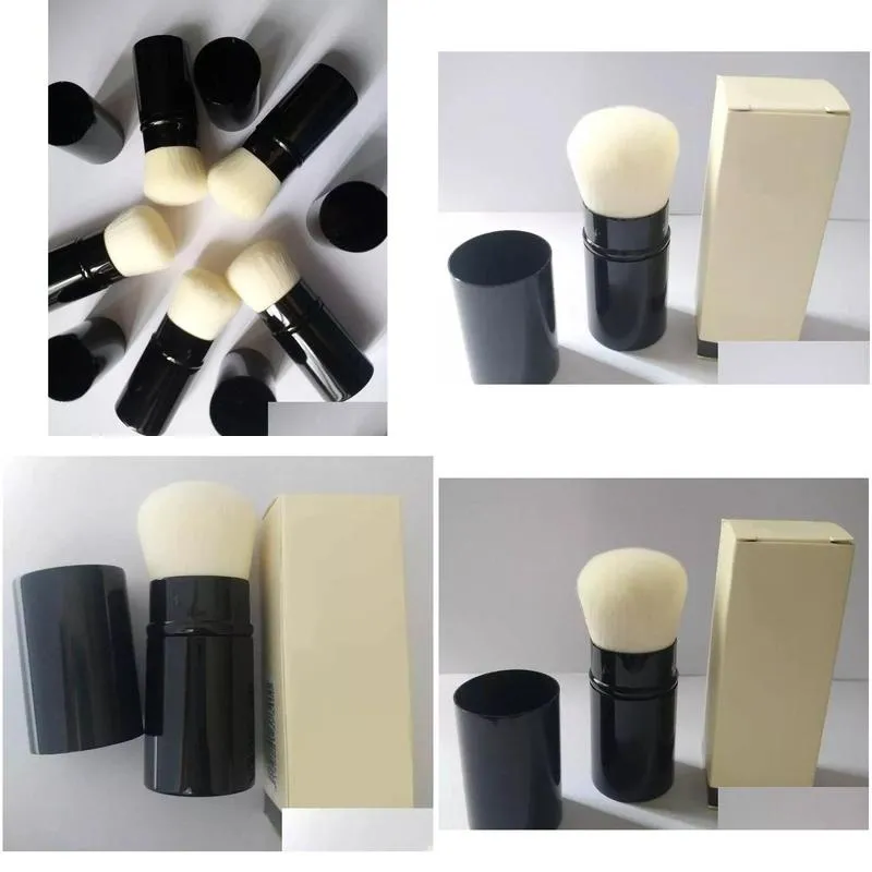 single brush retractable kabuki brush box package beauty cosmetics makeup brushes blender 50pcs/lot