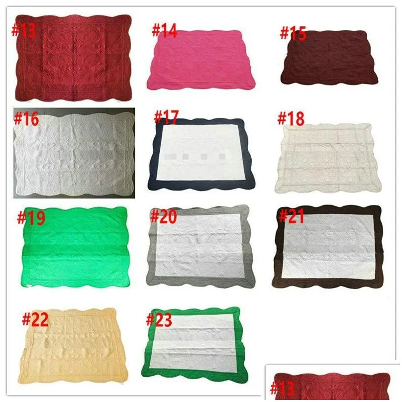  23 colors ins baby blanket toddler pure cotton embroidered blanket infant ruffle quilt swaddling breathable air conditioning blanket