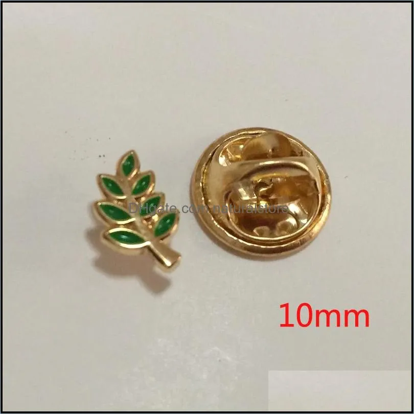 50pcs acacia sprig brooch and pins masonic regalia mason lapel pin akasha gift for fellow small custom enamel badge green leaf