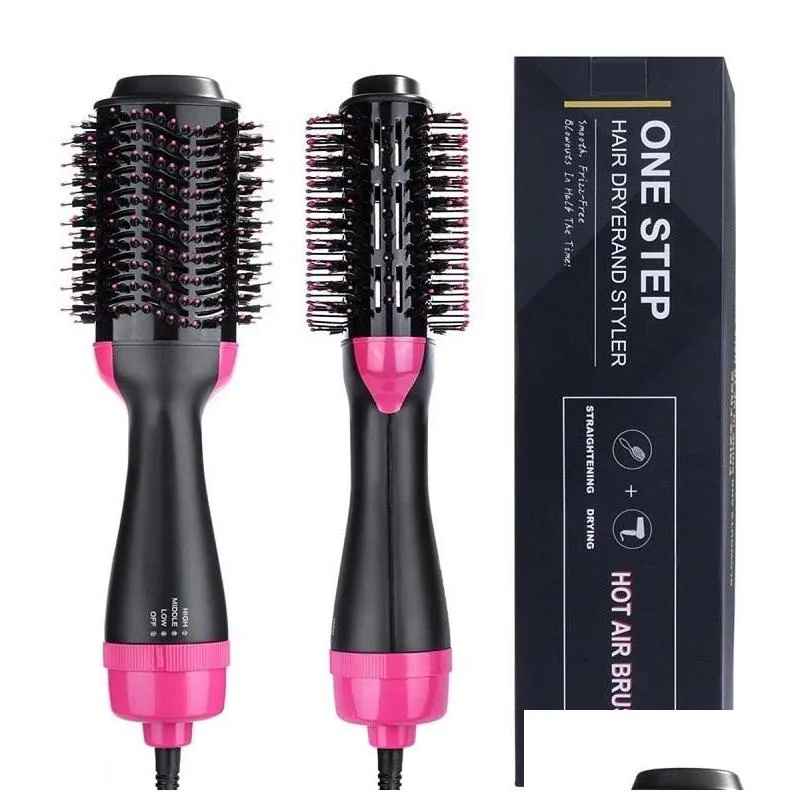 one step volume adjusting hair dryer and salon hot air paddle modeling brush anion generator hair straightener hair curler curling comb