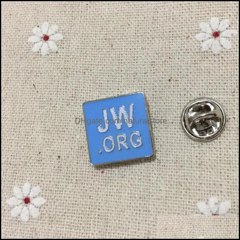 100pcs enamel brooch metal craft blue pins soviet badge gifts jw.org regalia lapel pin badges