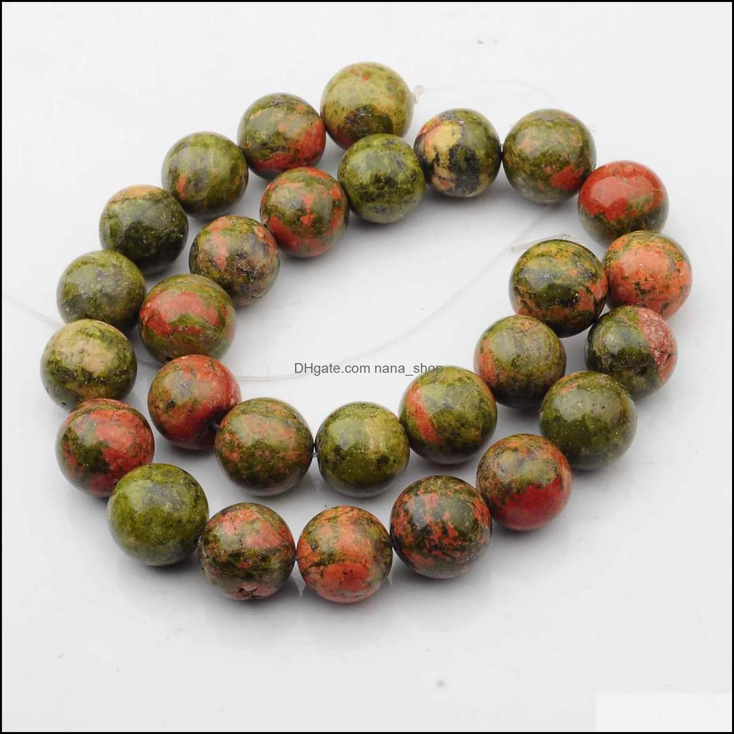 natural gemstone unakite 14mm round beads for diy making charm jewelry necklace bracelet loose 28pcs stone beads for wholesales