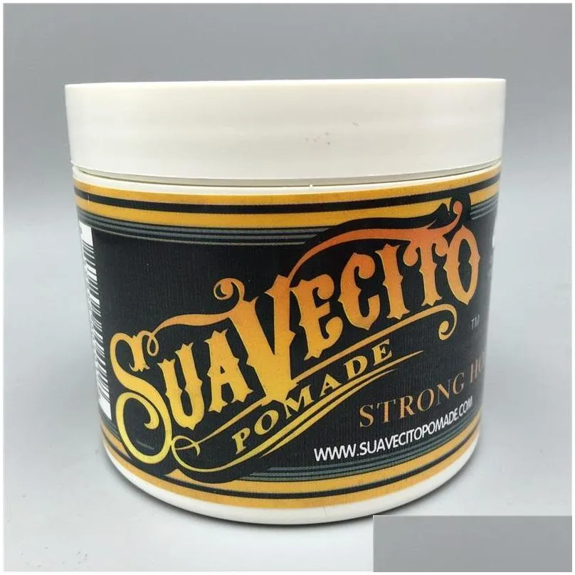 hot suavecito pomade gel 4oz 113g strong style restoring ancient ways is big skeleton hair slicked back hair oil wax mud 50pcs