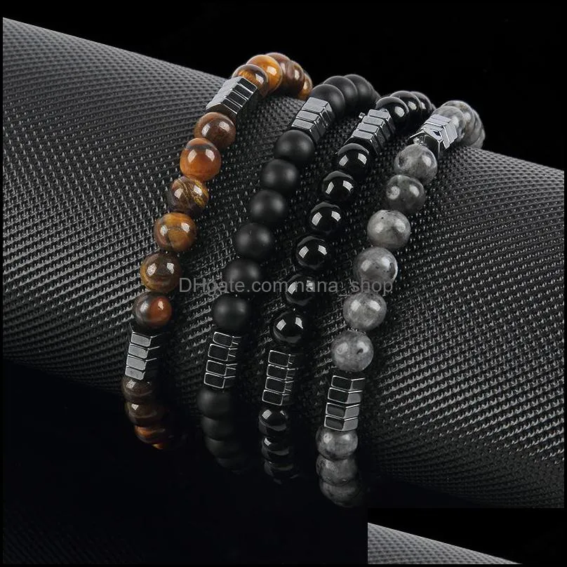gemstones beaded bracelets for women girl strand healing crystal gorgeous stretch semiprecious stone 6mm bangle jewelry