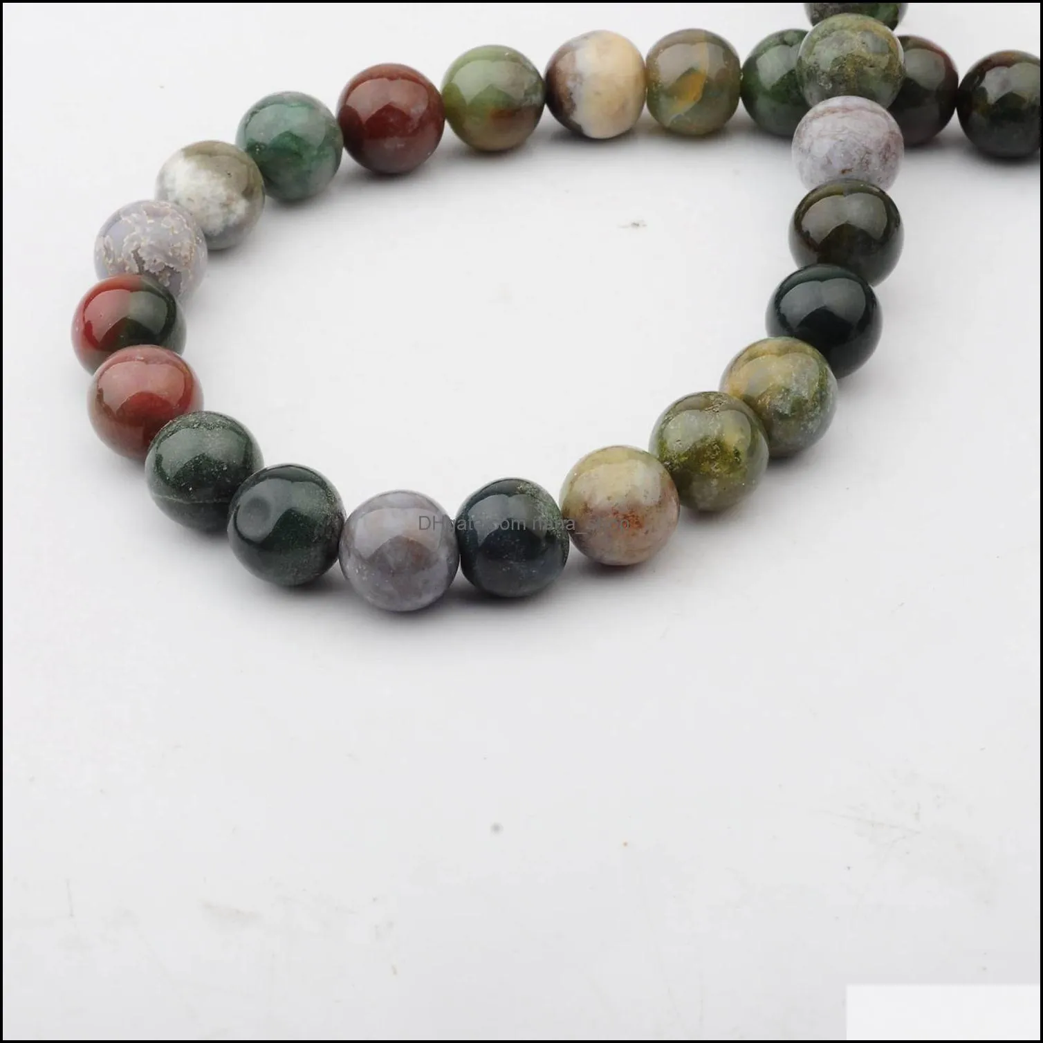natural fancy jasper 14mm round beads for diy making charm jewelry necklace bracelet loose 28pcs stone indian agate beads for