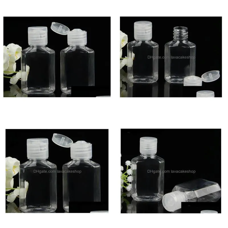 60ml empty hand sanitizer gel bottle hand soap liquid bottle clear squeezed pet sub travel bottle