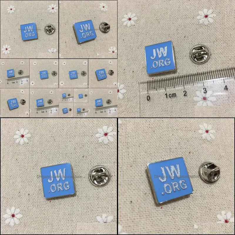 100pcs enamel brooch metal craft blue pins soviet badge gifts jw.org regalia lapel pin badges