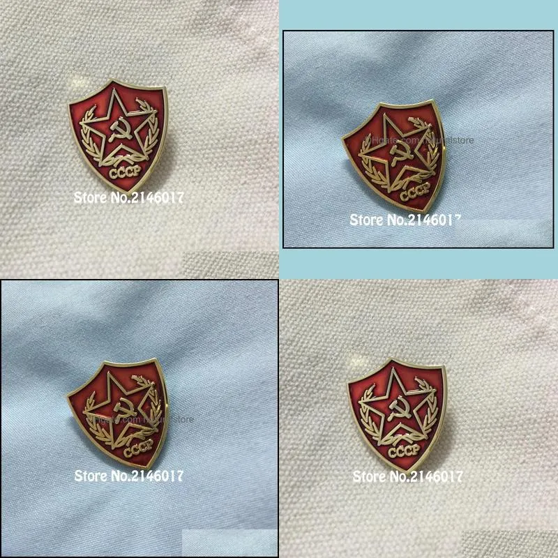 50pcs custom pins soviet cccp red star flag enamel brooch metal craft 1 socialism russian lapel pin badge victory day collect