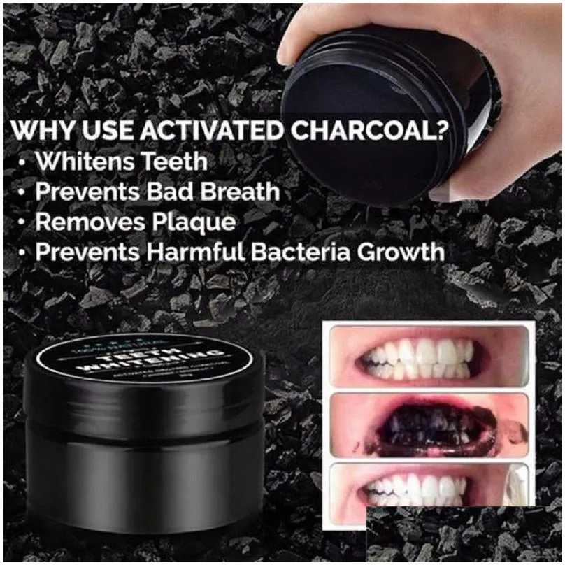 teeth whitening powder nature bamboo activated charcoal smile powder decontamination tooth yellow stain bamboo toothpaste oral