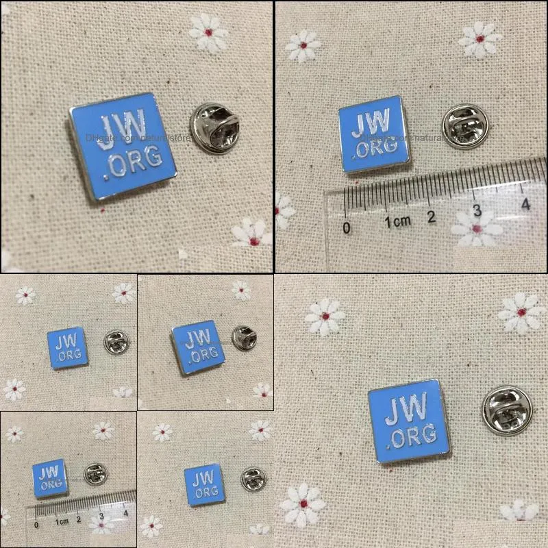 10pcs blue jw.org regalia lapel pin badges enamel brooch metal craft pins soviet badge gifts