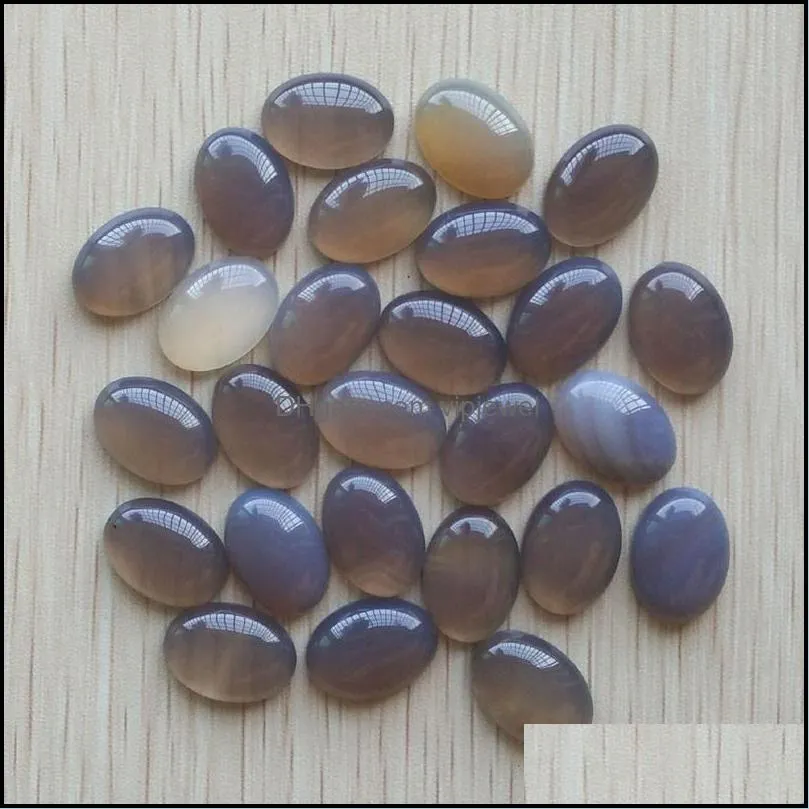 natural stone mixed oval flat base cab cabochon cystal loose beads for necklace earrings jewelry clothes accessories making wholesale