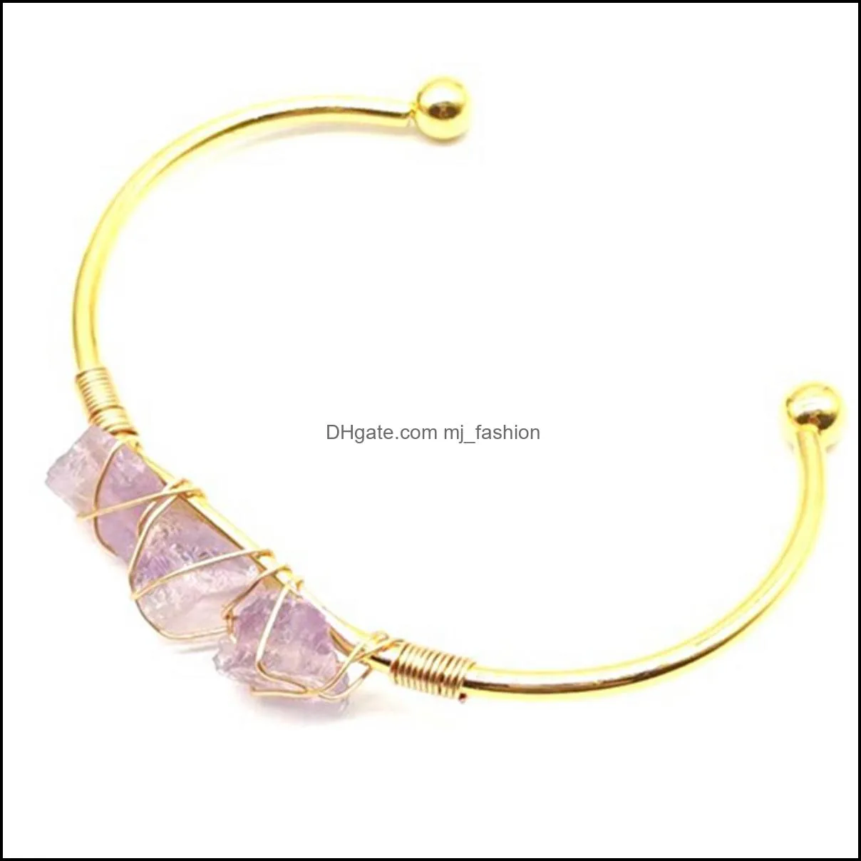 druzy gemstone cuff bracelet for women girls handmade gold wire woven lift of tree healing chakra crystal friendship bangle charms