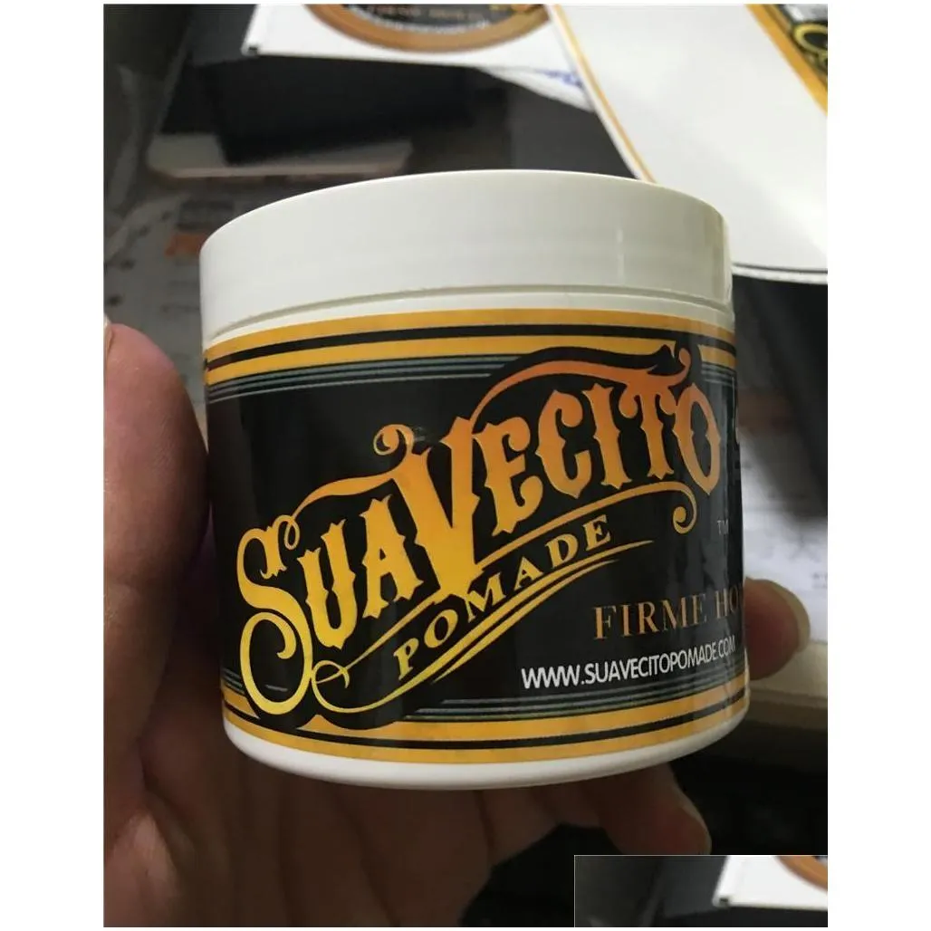 hot suavecito pomade gel 4oz 113g strong style restoring ancient ways is big skeleton hair slicked back hair oil wax mud 50pcs